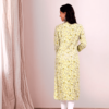 Floral Printed Rhyon Handwork Straight Kurta  