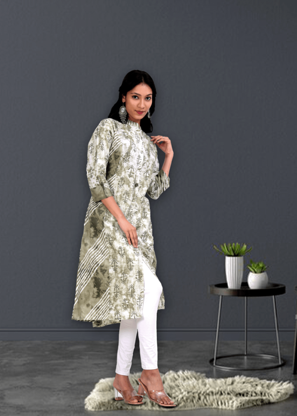 Cotton a Line Women's Knee Length Kurta  