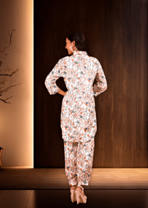 Cotton Linen Digital Print Co-Ord Set