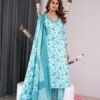 Iceberg Cotton Salwar Suit with Floral Print  