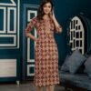 Ajrakh Print Noble Brown Suit Set  