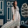 Cotton Sanganeri Block Print Suit Set in Nobel White  