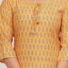 Quora Yellow 3 Piece Suit Set in Rayon Fabric  