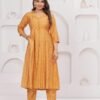 Gold Fish 2 Piece Kurta Set in Muslin Fabric  