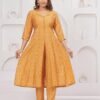 Gold Fish 2 Piece Kurta Set in Muslin Fabric  