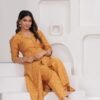 Gold Fish 2 Piece Kurta Set in Muslin Fabric  