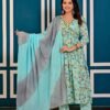 Aqua Island Cotton Floral Printed i Suit Set  
