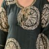 Black Vertican Printed Suit Set | Ethnic Wear for Women  