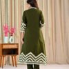 Olive Green A-Line Suit – Cotton Fabric a-line suit, cotton suit, daily wear, Ethnic Wear, olive green suit, women’s cotton dress 