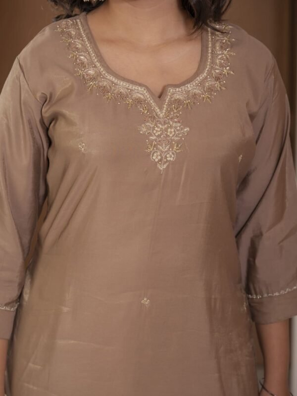 Golden Simar Silk Embroidered Sharara Suit Set ethnic wear for women, festive ethnic wear, festive suit set, lightweight silk blend suit, silk blend suit set, silk kurta set, women’s silk suit Golden Simar Silk Embroidered Sharara Suit Set ethnic wear for women, festive ethnic wear, festive suit set, lightweight silk blend suit, silk blend suit set, silk kurta set, women’s silk suit