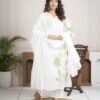 Noor White Hand-Embroidered Suit Set ethnic wear for women, festive ethnic wear, festive suit set, lightweight silk blend suit, silk blend suit set, silk kurta set, women’s silk suit Noor White Hand-Embroidered Suit Set ethnic wear for women, festive ethnic wear, festive suit set, lightweight silk blend suit, silk blend suit set, silk kurta set, women’s silk suit